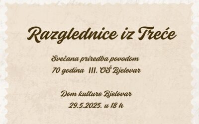 Pozivamo vas na svečanu priredbu povodom 70. obljetnice i Dana škole naše Treće!