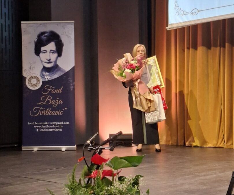 Naša psihologinja Mirjana Skukan dobitnica nagrade Fonda “Boža Tvrtković”