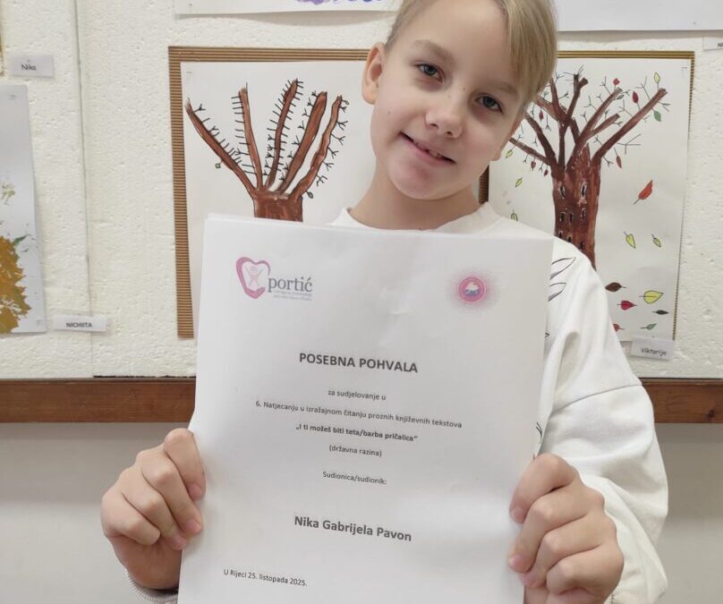 Natjecanje u izražajnom čitanju “I ti možeš biti teta/barba pričalica”, Udruga Portić