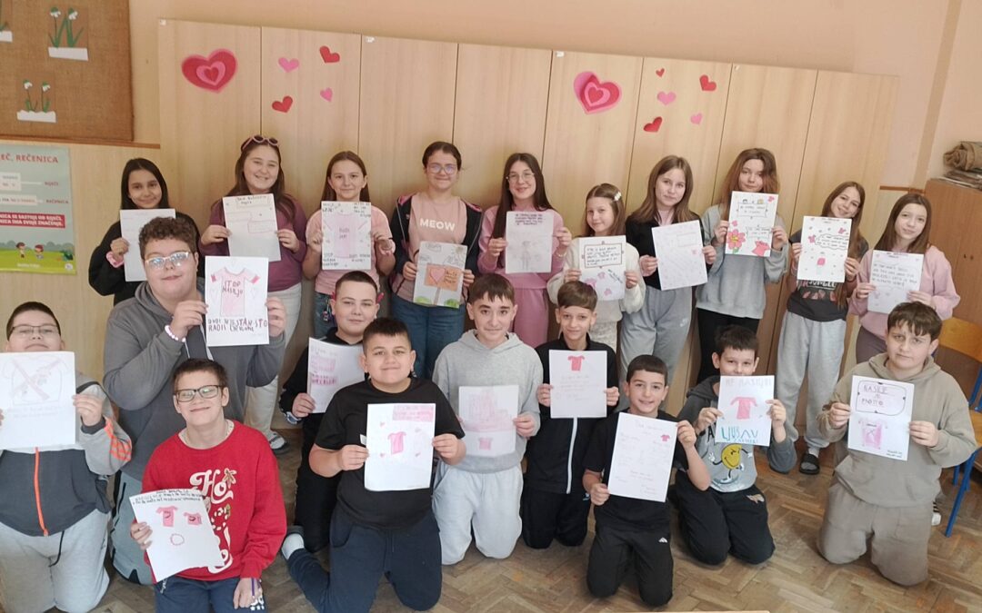 Ružičaste majice za veliku poruku: Zajedno protiv vršnjačkog nasilja! 