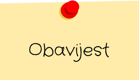 Obavijest roditeljima