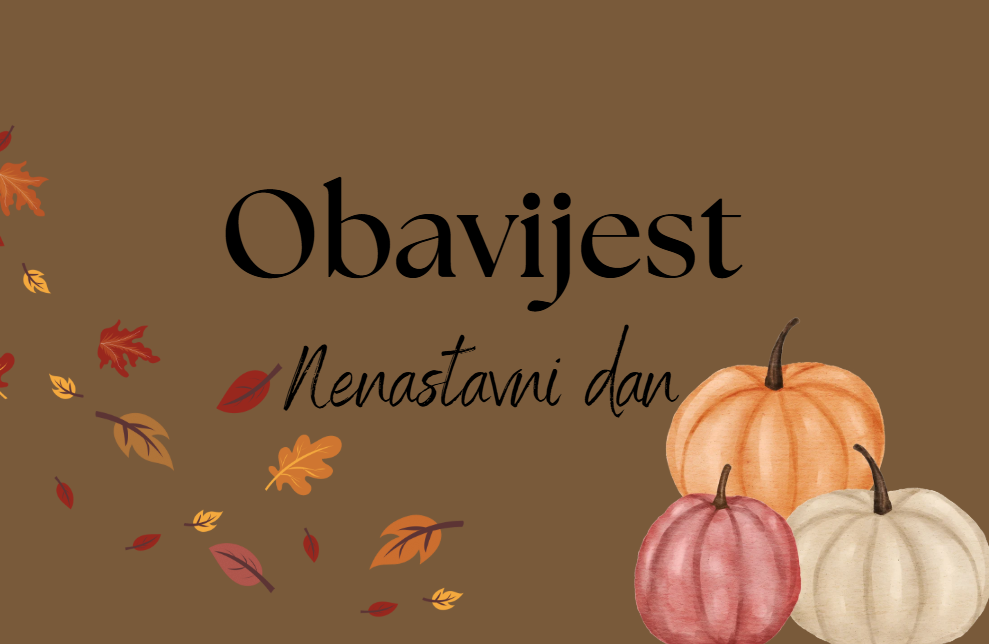 NENASTAVNI DAN – 2.10.2026.