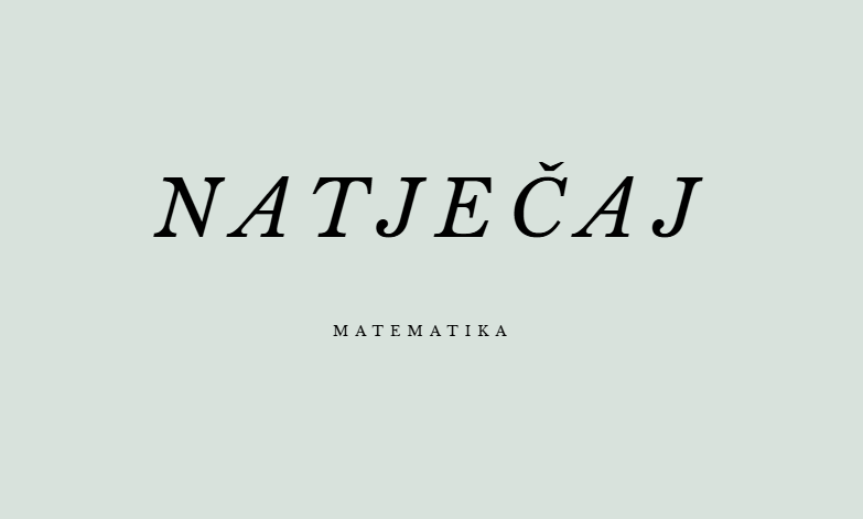 NATJEČAJ za zasnivanje radnog odnosa