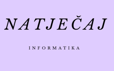 NATJEČAJ za zasnivanje radnog odnosa