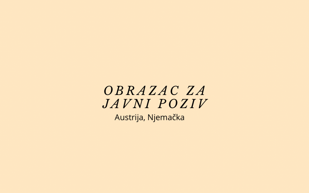 Obrazac poziva za organizaciju izvanučioničke nastave – Austrija (Salzburg), Njemačka (München)