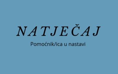 NATJEČAJ ZA RADNO MJESTO